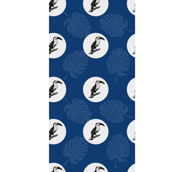 Estor enrollable animales patrón de tucán tropical - TenVinilo