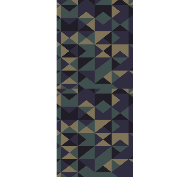 Estor enrollable moderno bloques de patrones geométricos - TenVinilo