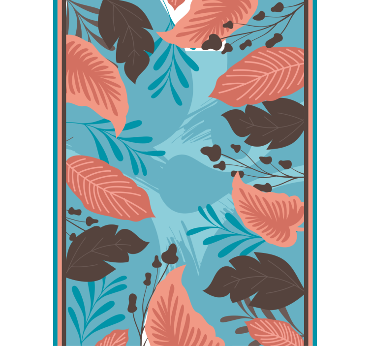 Estores enrollable flores arreglo floral con hojas - TenVinilo