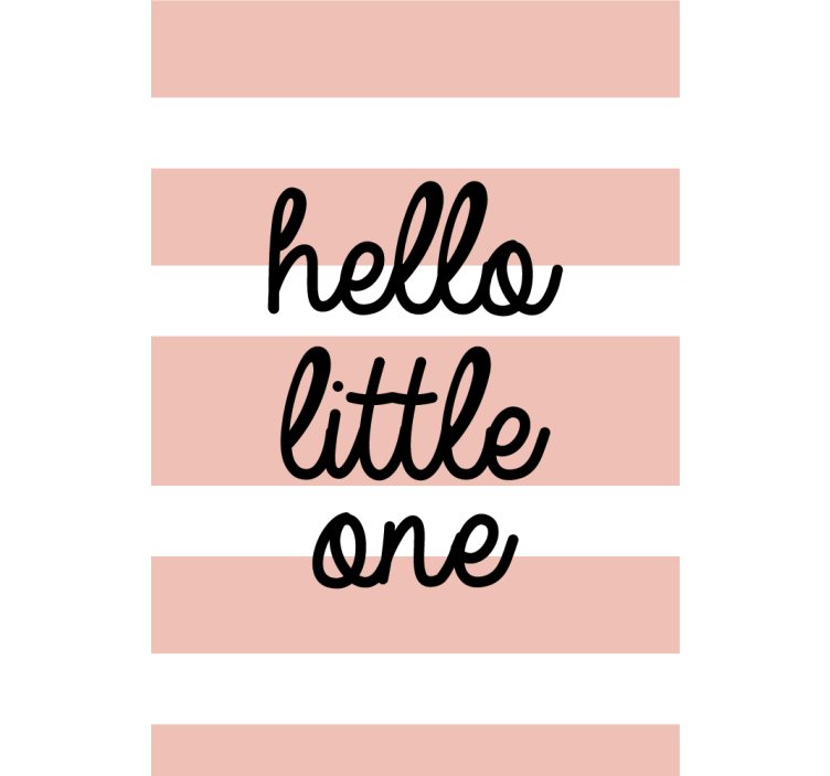 Estor enrollable frase hello little one - TenVinilo