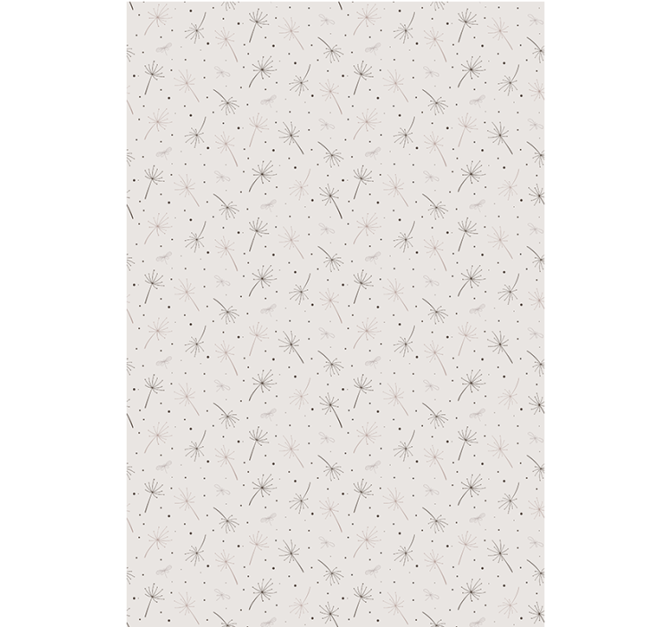 Estor enrollable flores patrón de semillas de diente de león - TenVinilo