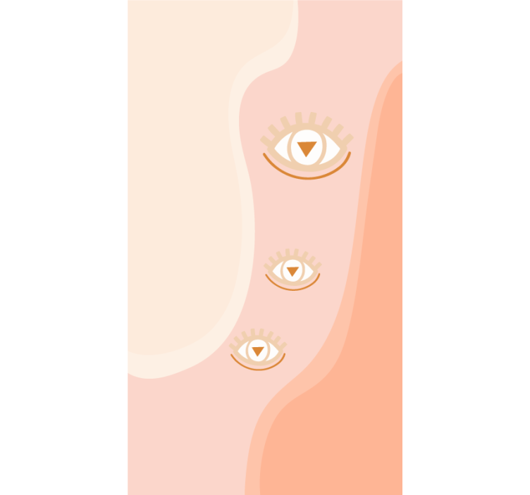 Estor enrollable original ojos en suaves ondas - TenVinilo