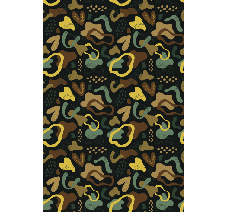 Estor enrollable textura formas abstractas de hojas - TenVinilo