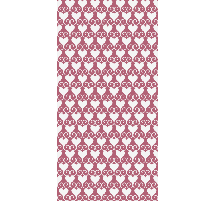 Estor enrollable románticos corazones y remolinos - TenVinilo