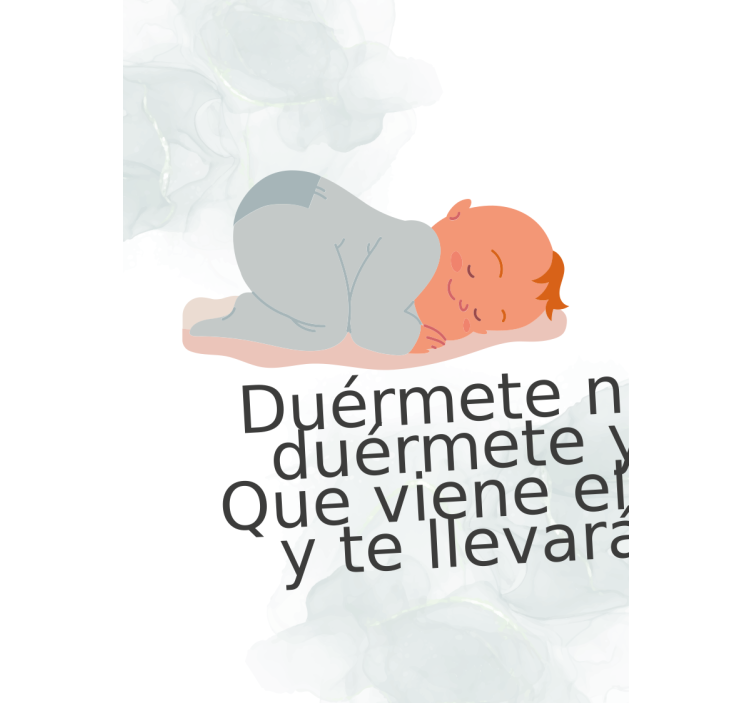 Estor habitación Nana Duérmete, niño - TenVinilo