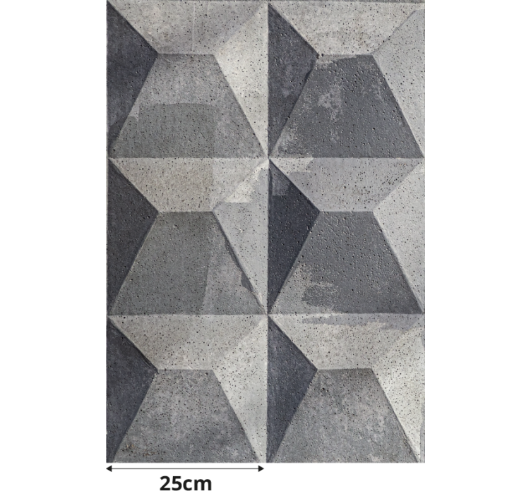 Estor enrollable gris imitación hormigón 3D - TenVinilo