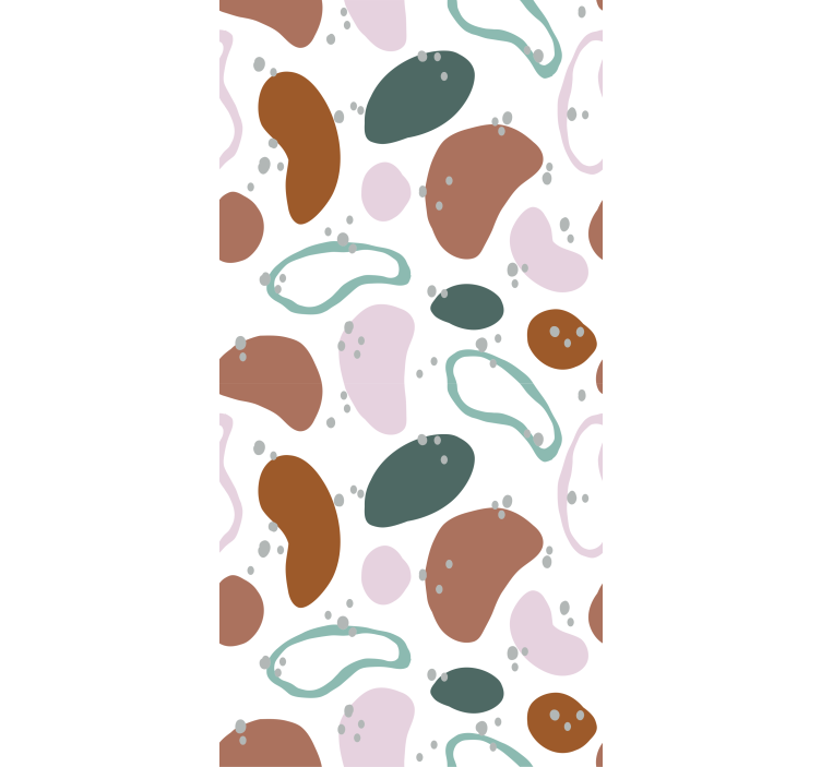 Estor original patrón de figuras irregulares - TenVinilo