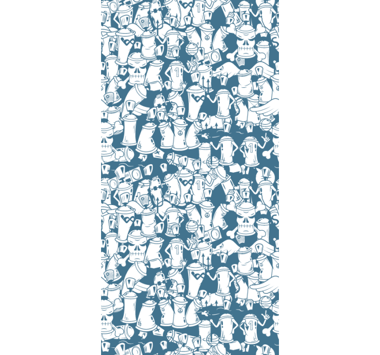 Estor habitación juvenil Botes de graffiti - TenVinilo