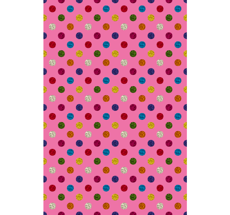 Estor enrollable cocina rosa de topos glitter - TenVinilo