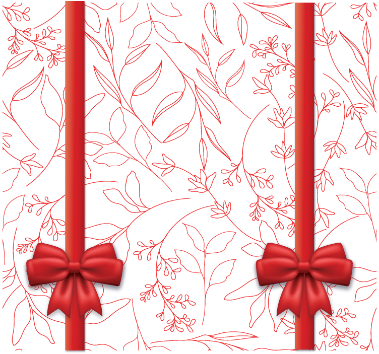 Estor enrollable románticos estampado floral con lazos - TenVinilo