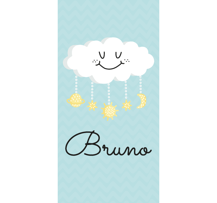 Estor enrollable nubes estilo feliz - TenVinilo