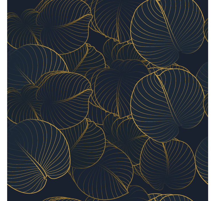 Estor enrollable elegante patrón de hojas grandes - TenVinilo