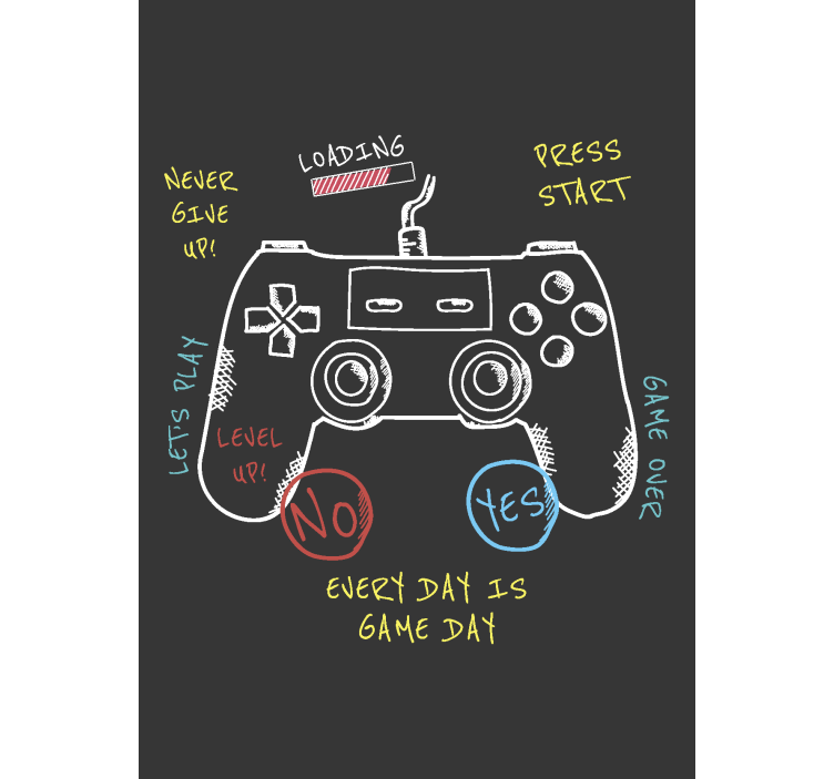 Estor enrollable gamer explicación de los botones de control - TenVinilo