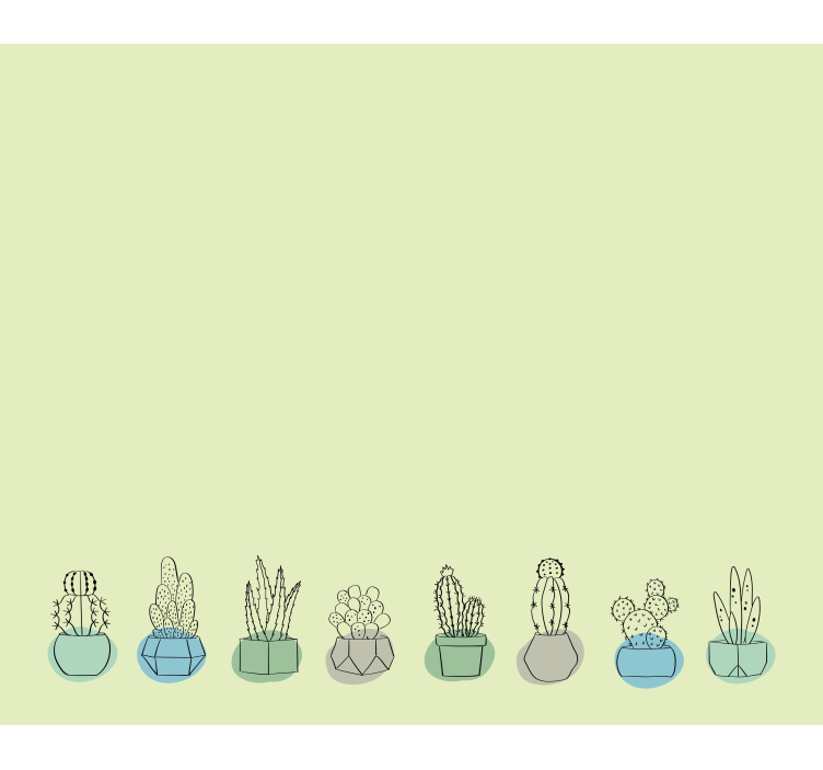 Estor enrollable cactus bígaro verde - TenVinilo