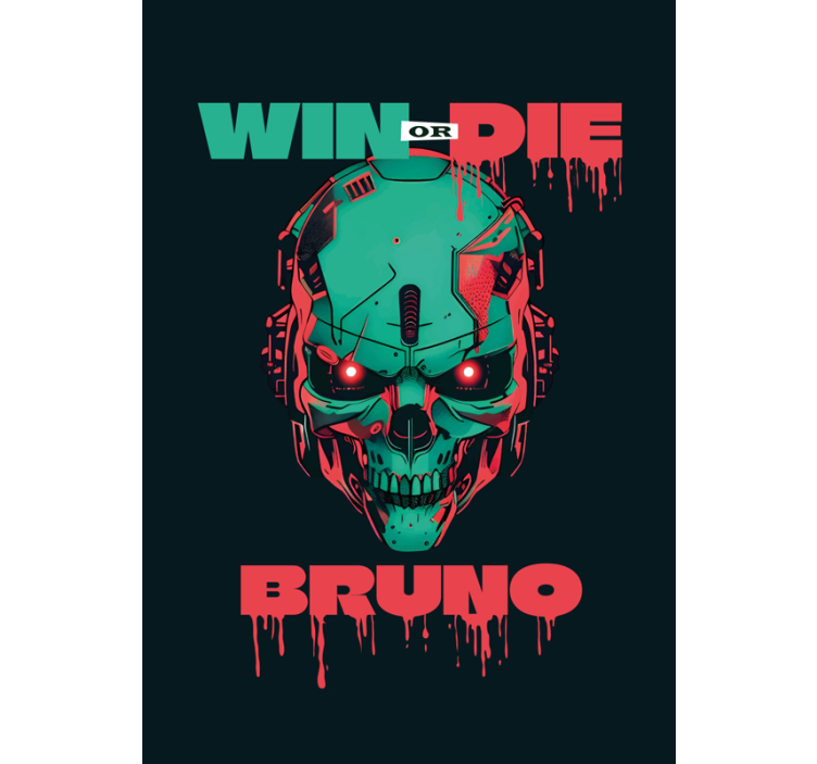 Estor enrollable gamer calavera cibernética con nombre - TenVinilo