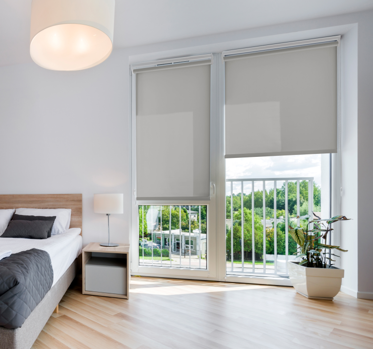 Estor enrollable gris translúcido - TenVinilo