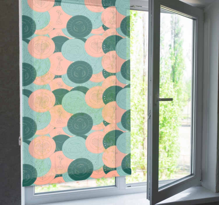 Estor enrollable cocina de estilo vegano - TenVinilo