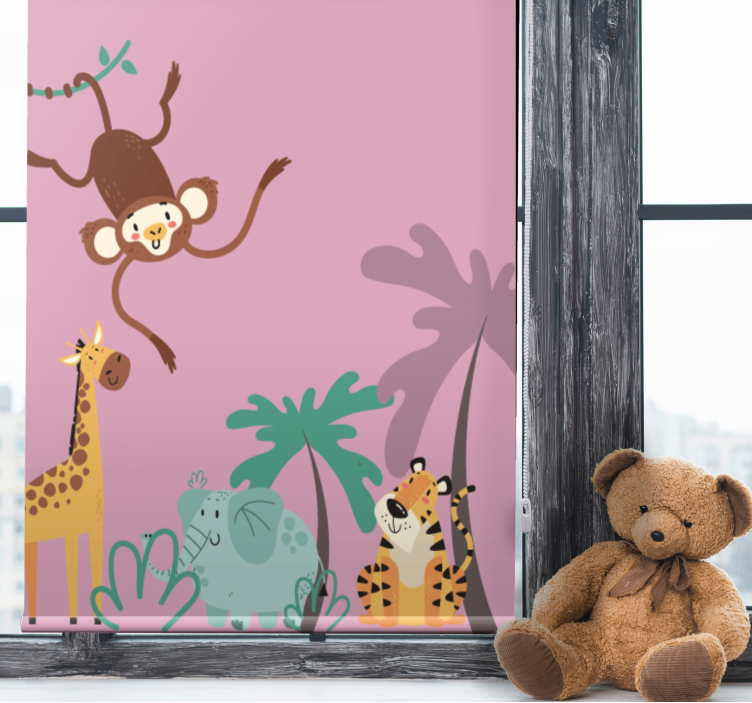 Estor habitación infantil animales Boho kids jungle - TenVinilo