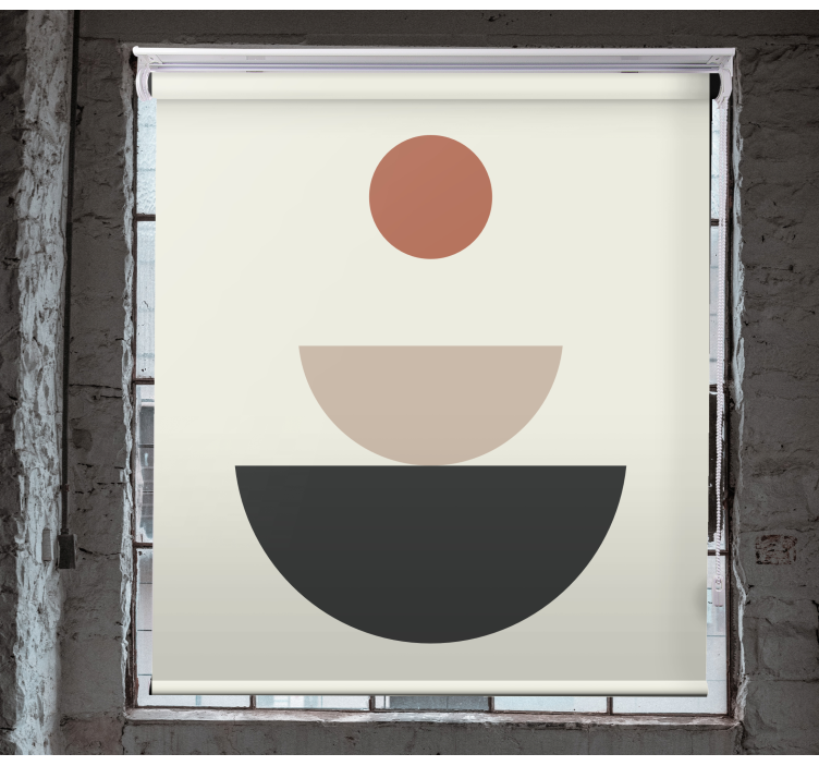 Estor enrollable originale fuente arte geométrico - TenVinilo