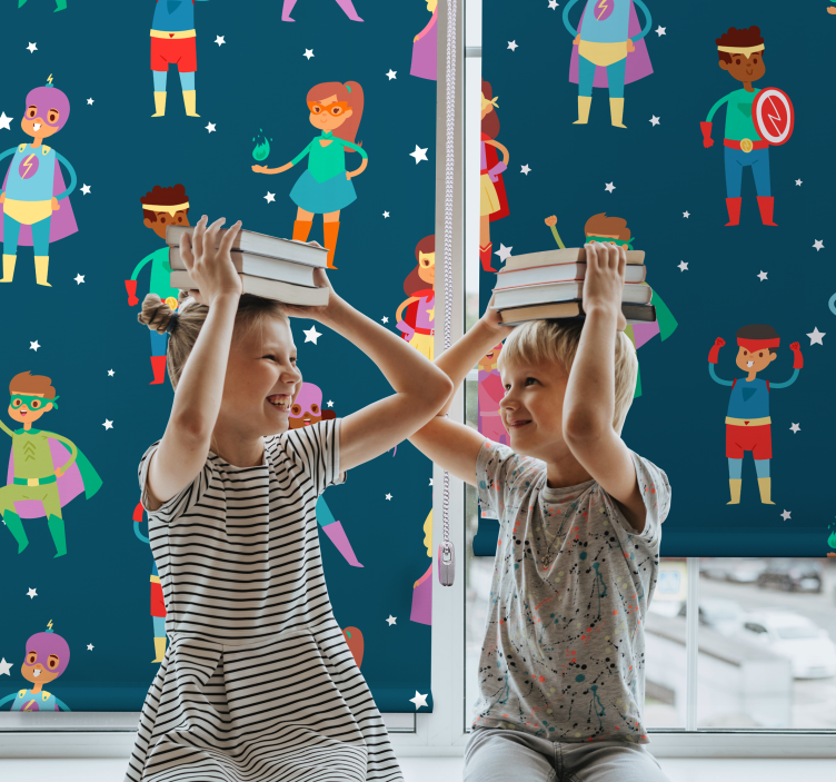 Estor superhéroes Patrón de superkids - TenVinilo