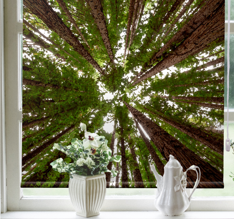 Estor enrollable árboles diseño de dosel alto - TenVinilo