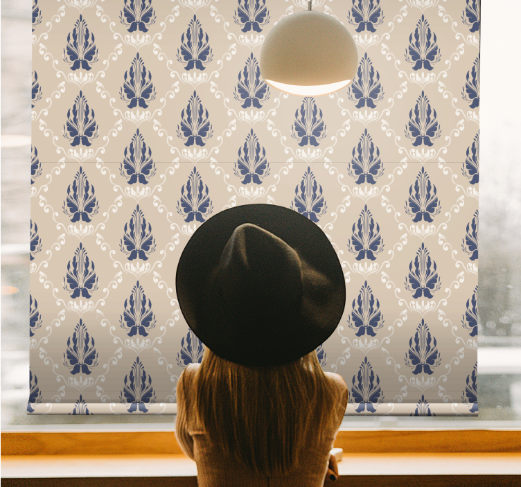 Estor enrollable elegante tema botánico delicado - TenVinilo