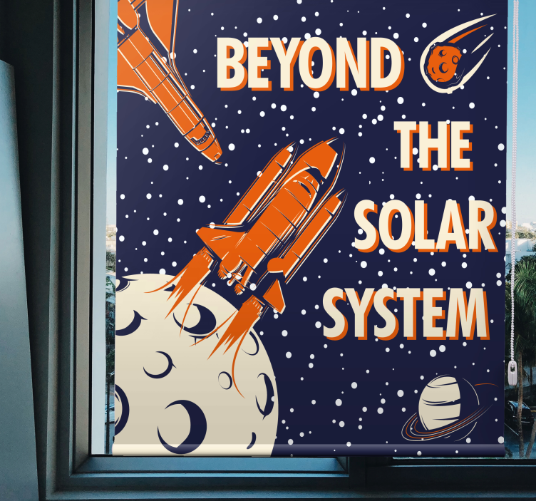 Estor enrollable gamer aventura de exploración espacial - TenVinilo