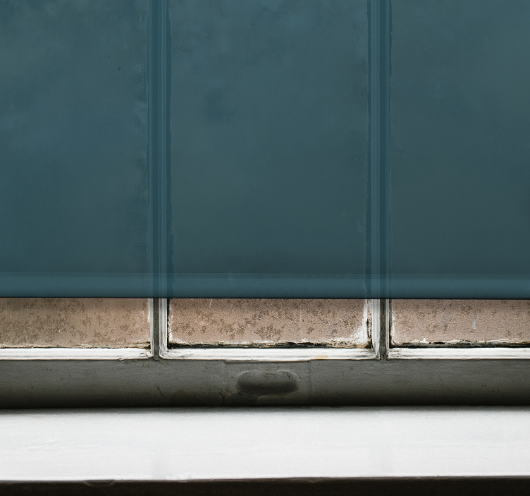 Estor enrollable opaco lienzo verde azulado intenso - TenVinilo