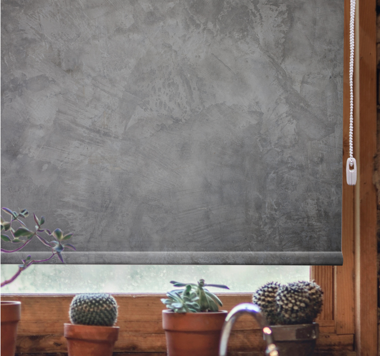 Estor enrollable textura patrón de pared de hormigón - TenVinilo