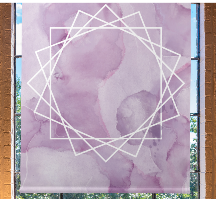 Estor enrollable textura estrella elegante de acuarela - TenVinilo