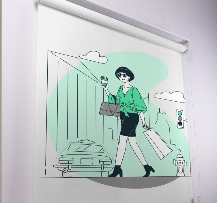 Estor enrollable vida urbana con estilo - TenVinilo