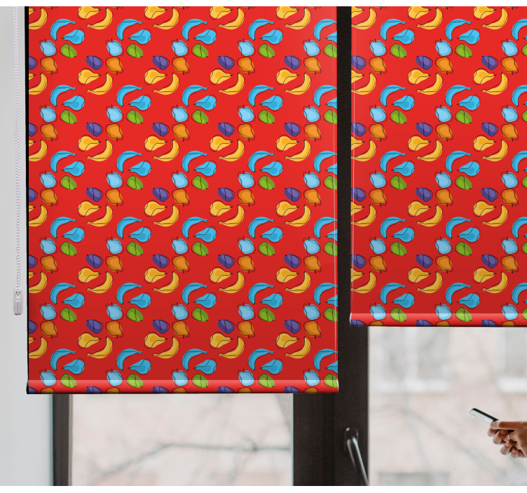 Estores enrollables frutas composición vibrante - TenVinilo