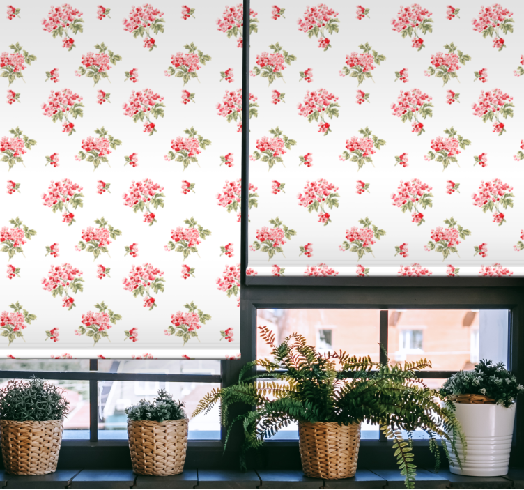 Estor enrollable salón arreglo elegante vintage - TenVinilo