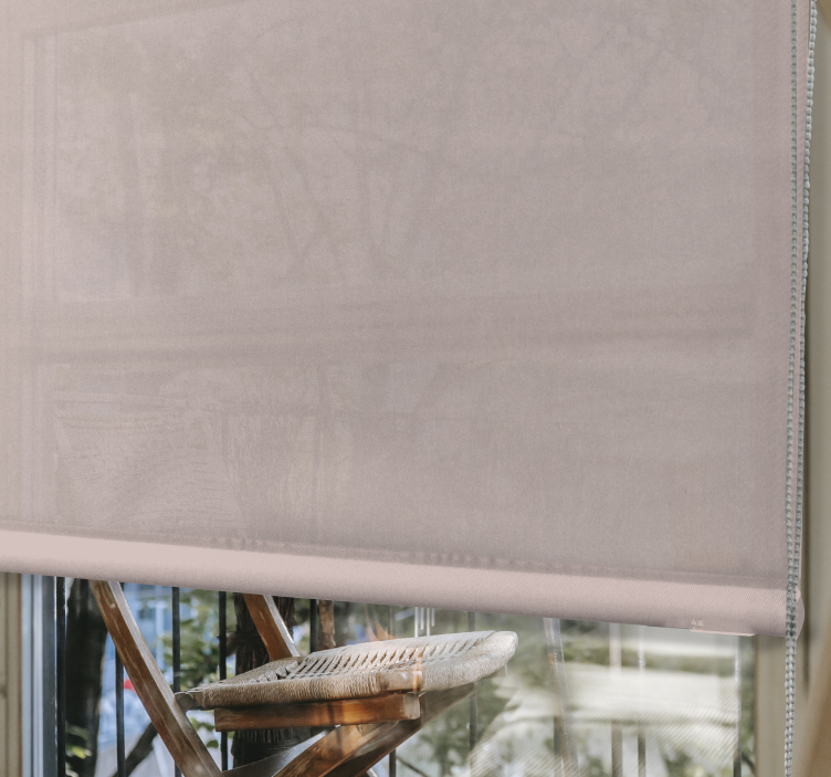 Estor enrollable salón para balcón rosa claro - TenVinilo