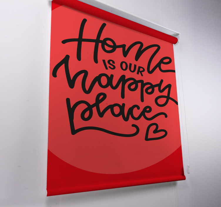 Estor salón Lindo texto negro - TenVinilo