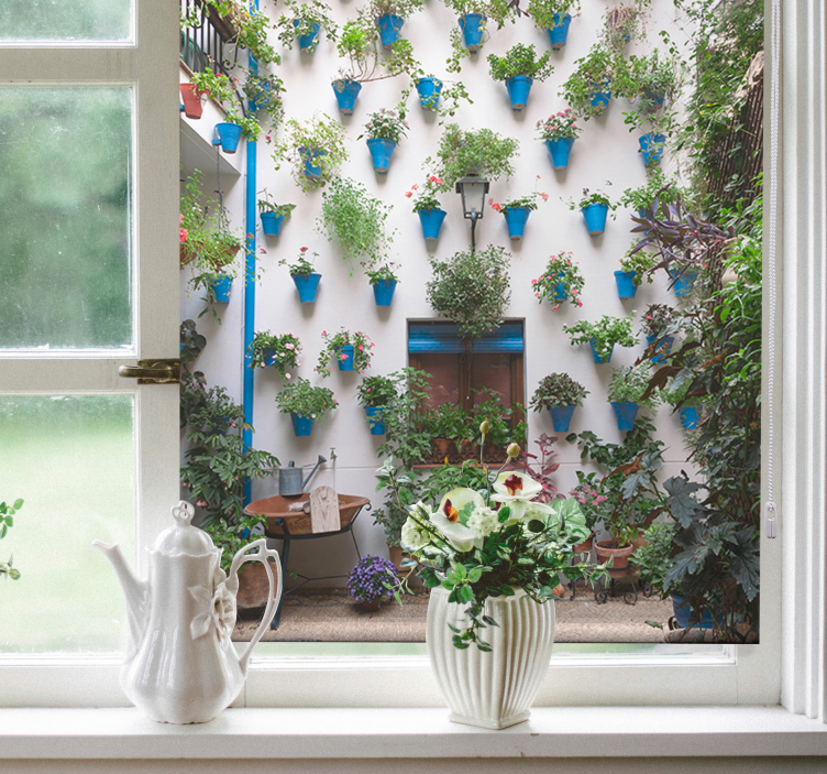 Estor salón patio andaluz - TenVinilo
