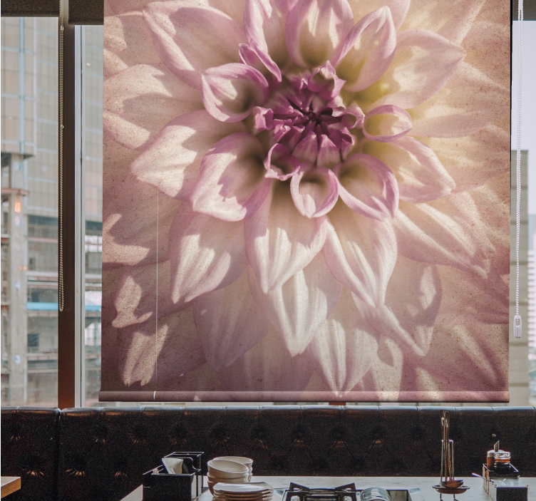 Estor enrollable flores delicada floración - TenVinilo