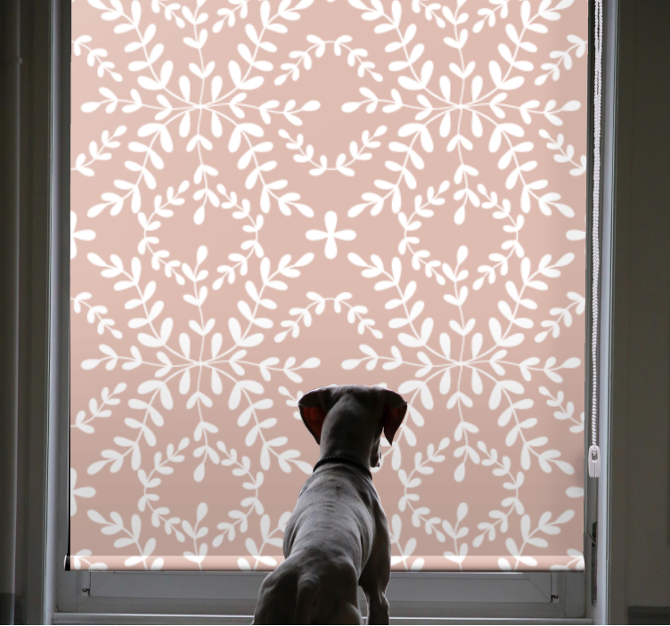 Estores enrollable flores tema de hoja botánica - TenVinilo