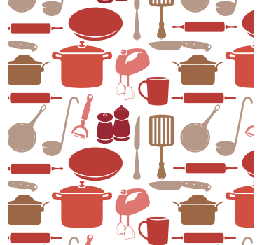 Estor enrollable cocina utensilios de cocina - TenVinilo