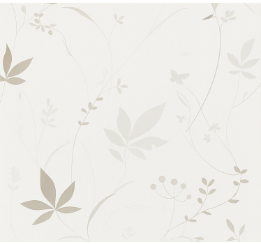 Estor enrollable pasillo patrón floral minimalista - TenVinilo