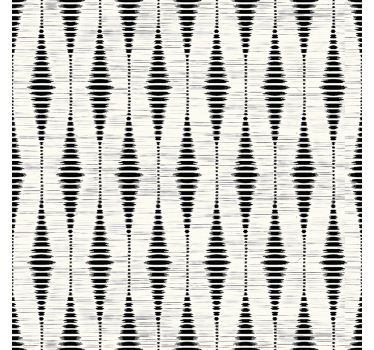 Estor enrollable moderno ikat negro rabaul - TenVinilo