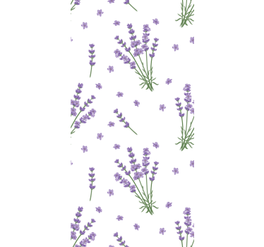 Estores enrollable flores diseño simple de lavanda - TenVinilo