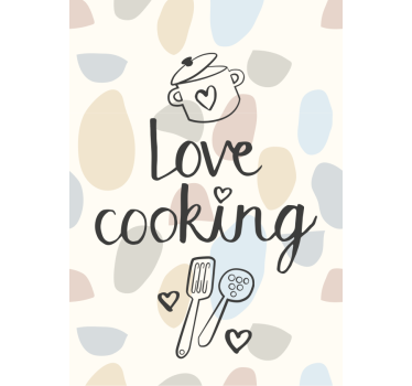 Estor enrollable cocina Love Cooking - TenVinilo
