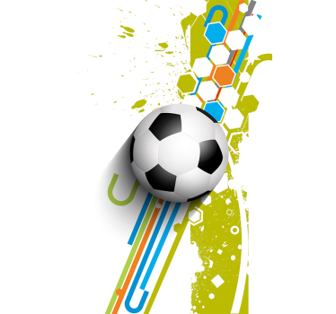 Estor habitación infantil enrollable fútbol en acción - TenVinilo