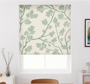 Estor enrollable comedor árbol florecido de primavera - TenVinilo