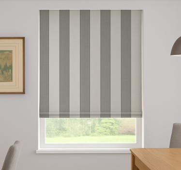 Estor enrollable comedor rayas grises verticales - TenVinilo