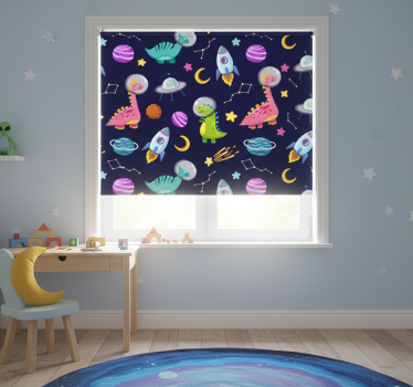 Estor enrollable infantil aventura espacial - TenVinilo