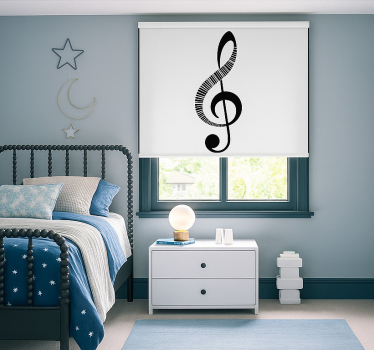 Estor enrollable juvenil nota musical - TenVinilo