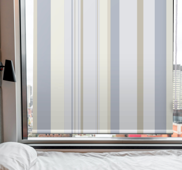Estor enrollable elegante rayas verticales modernas - TenVinilo