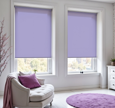 Estor enrollable monocolor aura índigo - TenVinilo